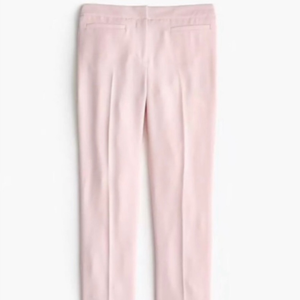 NWT J.Crew French girl slim crop pant in 365 crepe Sunwashed Pink